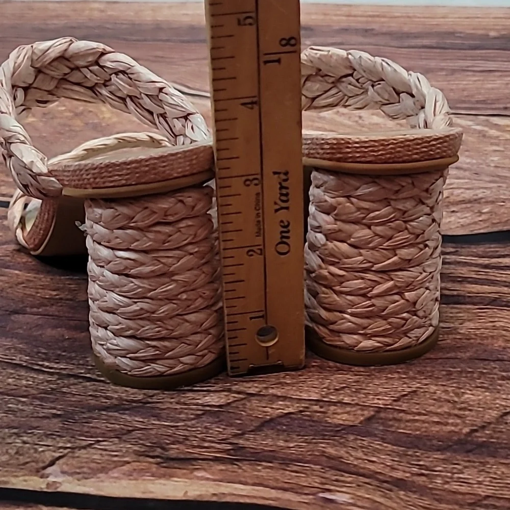 Dolce Vita Paily Raffia Heels - Picture 8 of 12